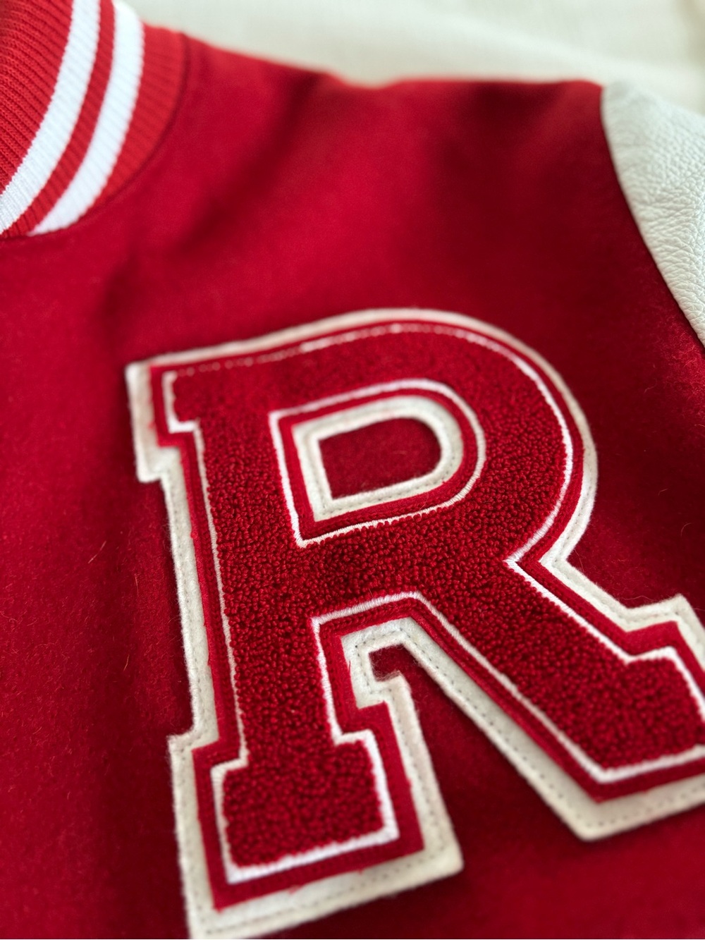 Roots Red and White Letterman Jacket - Picture 7 of 8